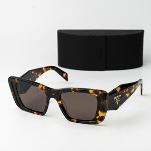Prada Men Sunglasses Havana Honey Brown Cat Eye PR08YS 01V8C1 BRAND NEW